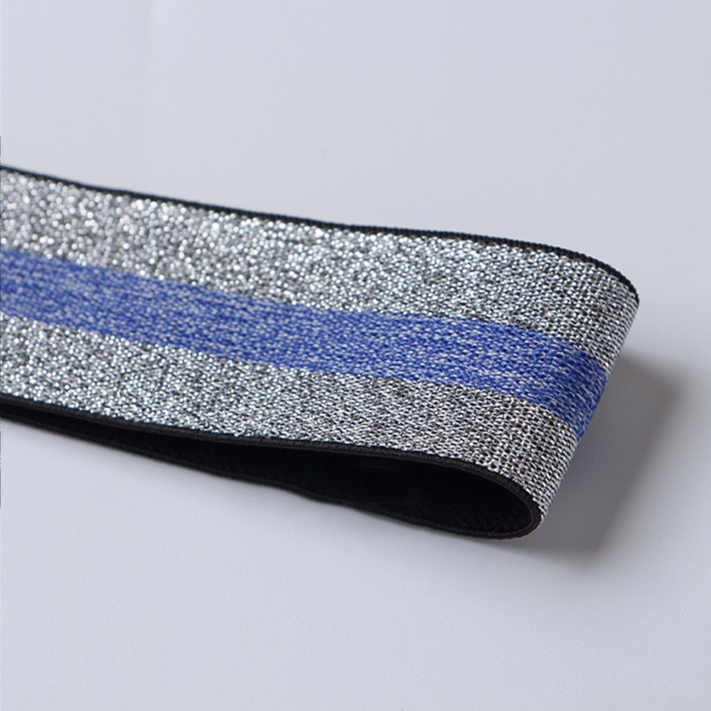 3cm 4cm wide gold and silver elastic band colorful elastic band - Image 3