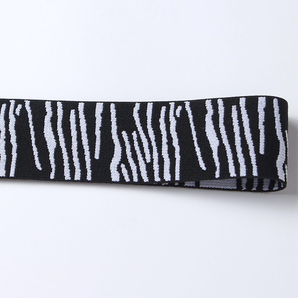 4cm wide zebra elastic band colorful elastic webbing thickened elastic band - Image 3